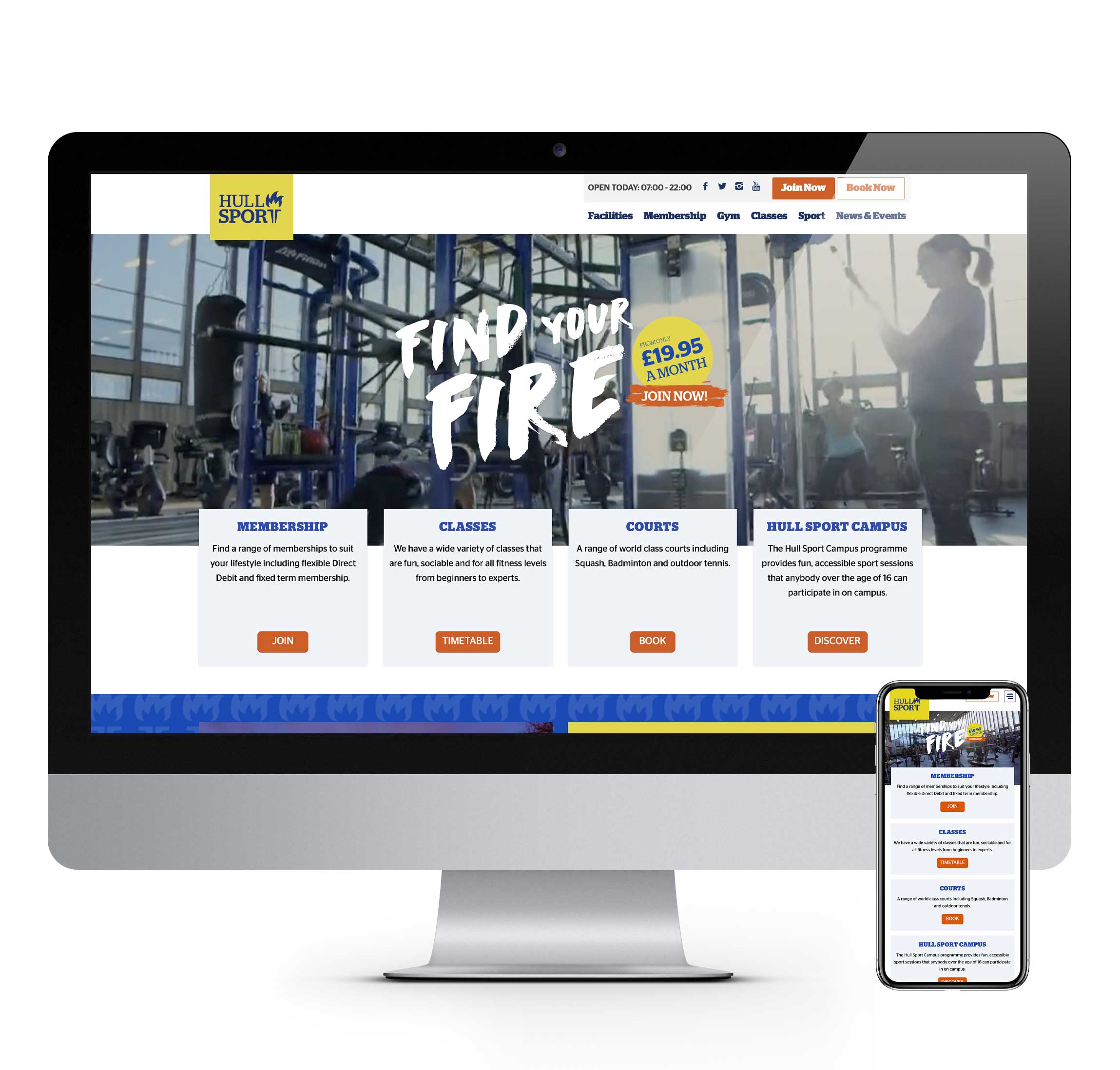 Hull Sport Website Redesign