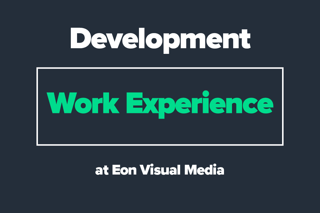 Work Experience at Eon Visual Media