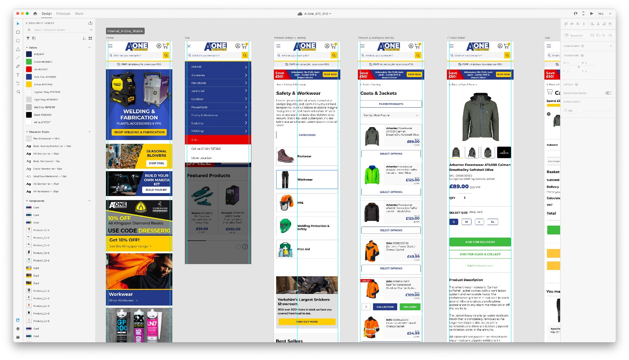 AOne tools website development