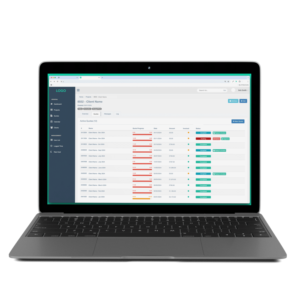 Project & Client Dashboard