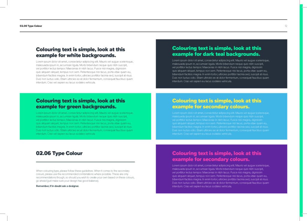 Eon Visual Media brand guidelines page 12