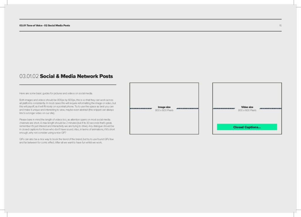 Eon Visual Media brand guidelines page 16